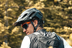 Radfahrer mit Sportbrille