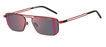 Hugo Boss Sonnenbrille mit roter Fassung