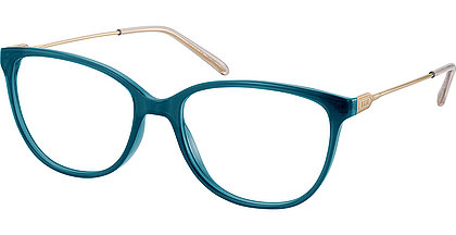 ELLE Brille mit blauem Rahmen