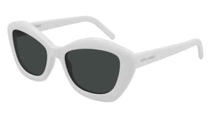 Saint Laurent Sonnenbrille mit weißer Fassung