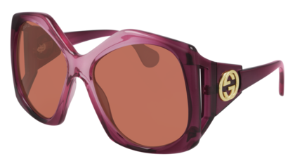 Gucci Sonnenbrille mit roten Gläsern