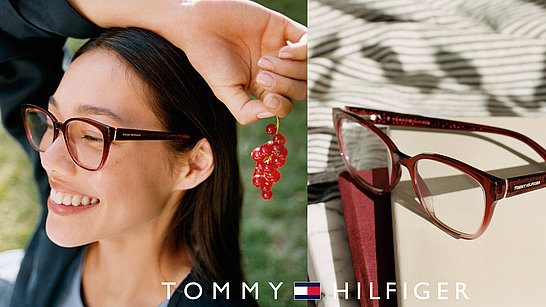 Portrait einer Frau mit Tommy Hilfiger Brille 