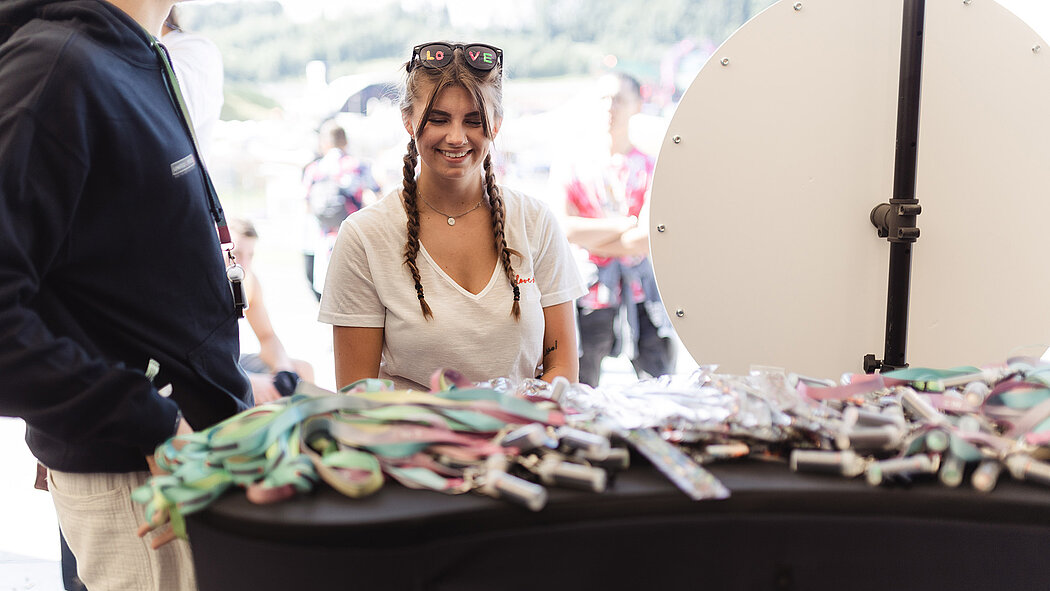 Junge Dame am Electric Love Festival