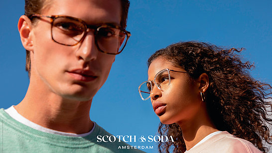 Zwei Personen mit Scotch & Soda Brillen