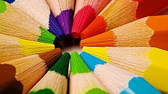 Bunte Farbstifte