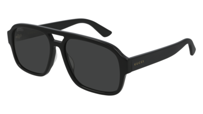 Gucci Sonnenbrille mit dunklen Gläsern im Piloten-Stil