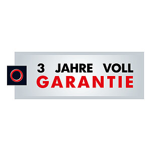3 Jahre voll Garantie